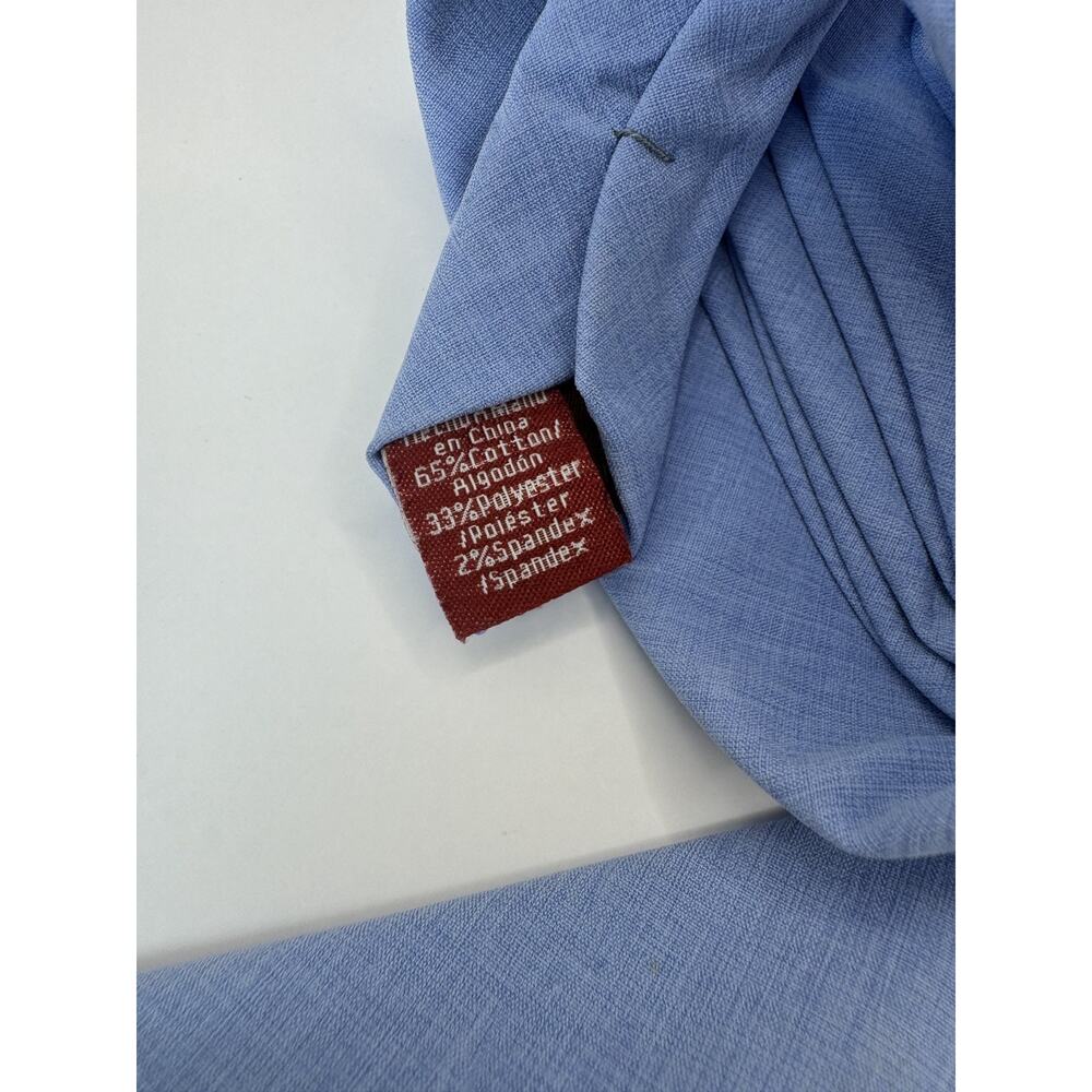 Original Penguin by Munsingwear Mens Slim Skinny Woven Tie Light Blue Solid - Picture 4 of 5